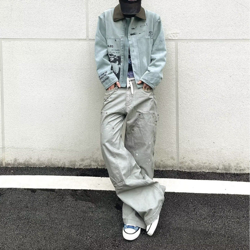 Pantalones holgados de estilo retro