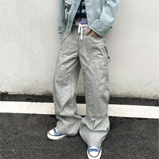 Pantalones holgados de estilo retro