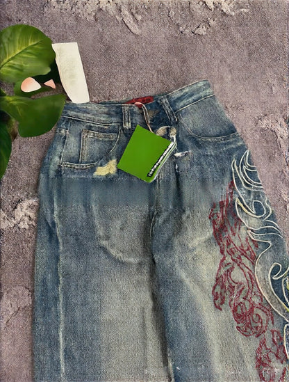 Pantalones vaqueros de pierna ancha